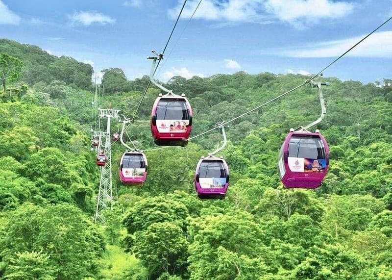 Cáp treo núi Tà Cú lên chùa Linh Sơn Trường Thọ